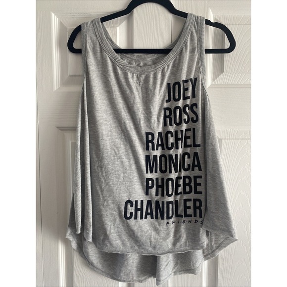 Friends Women's Plus 3X Gray Character Spell out Tank Racerback - Picture 1 of 4